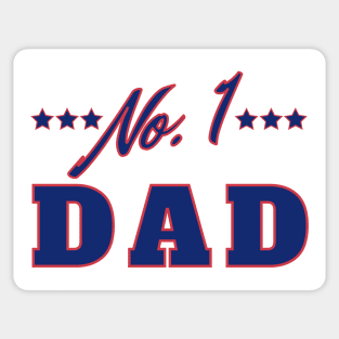 No 1 Dad. Funny Dad Life Quote. Sticker